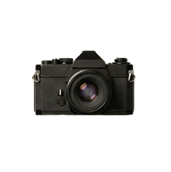 Black vintage 35mm film camera